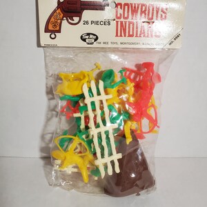 Vintage toy cowboys indians