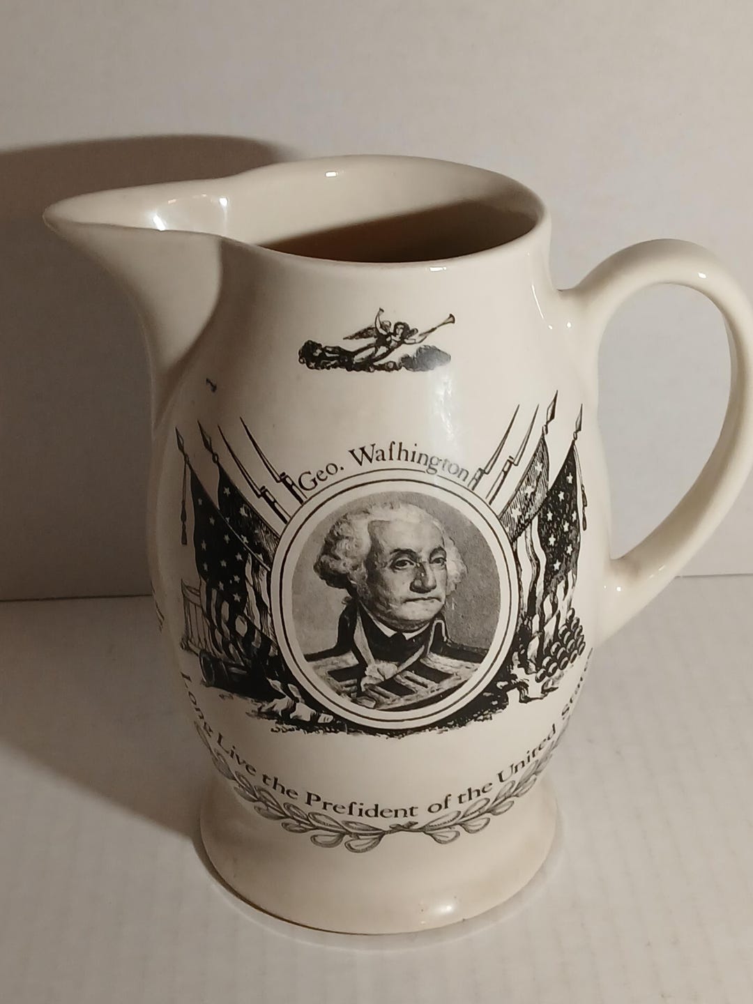 George Washington Reproduction Pitcher by Wedgewood for American ...