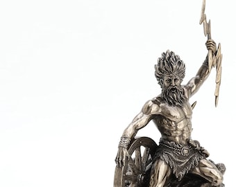 Taranis The Celtic God of Thunder Cold Cast Resin Antique Bronze Finish Statue