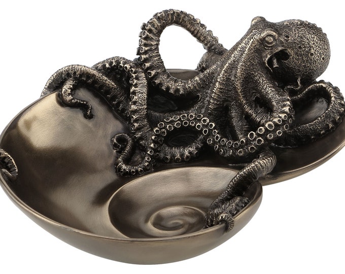 Blown Glass Black Octopus - Etsy