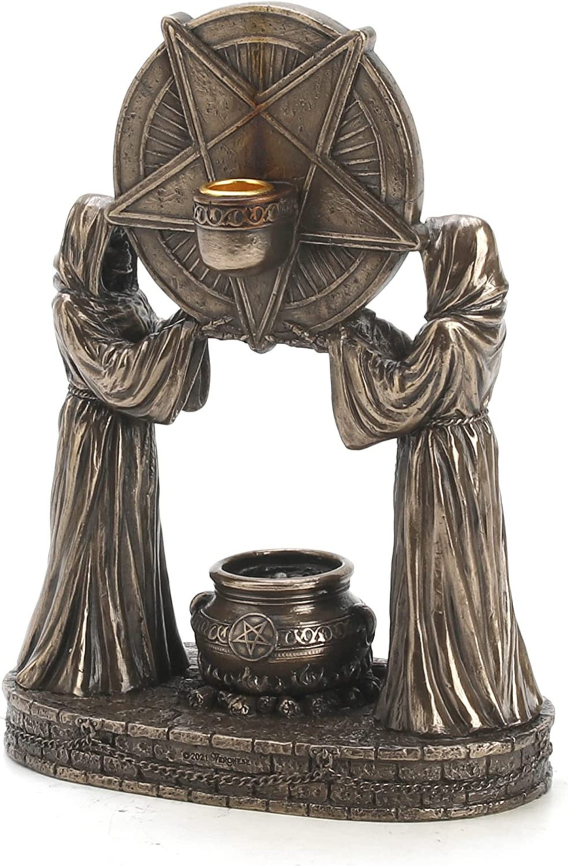 Sigil of Baphomet Occult Altar Backflow Incense Burner Resin Etsy