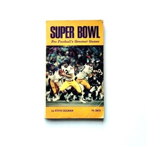 Super Bowl Book by Steve Gelman Terry Bradshaw NFL 1975 Vintage Sports Literature