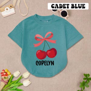 Custom Cherry Bow Baby Romper Short Sleeves, Coquette Cherry Baby Bodysuit, Cherry Fruit Baby Romper, Summer Fruit Baby Outfit