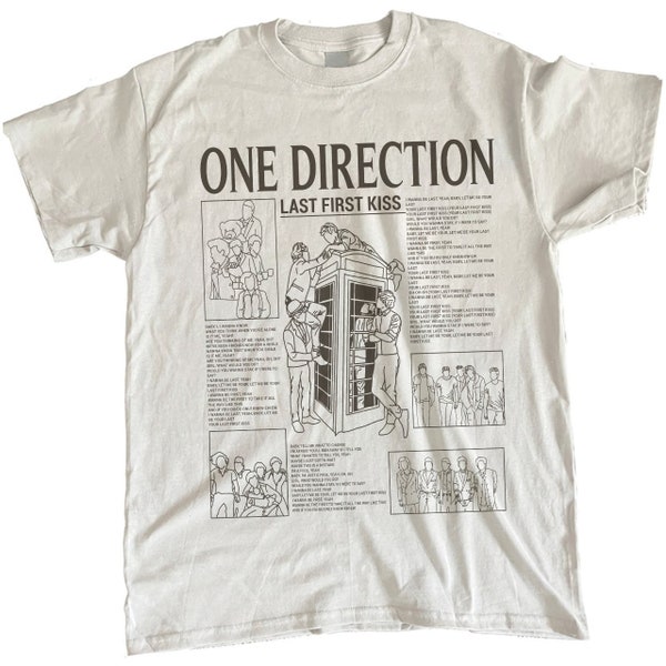 One Direction Tshirt, 1D Clothing Direction  lyric  T-shirt, Retro Direction Album vintage fans gift for men women unisex tshirt