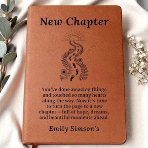 New Chapter Custom Going Away Gift For Coworker, Personalized Gift for Boss Leaving New Job Gift, Retirement Farewell Present for Work Wife