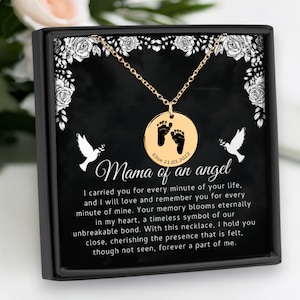 Memorial Miscarriage Gift Necklace Personalized Actual Baby Feet Engraved Jewelry - Baby Loss Jewelry, Loss Of A Baby Infant Loss Gift