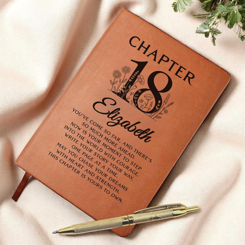 Personalized 18th Birthday Journal, 18th Birthday Gift for Girls, Custom Journal for 18th Birthday, Custom Keepsake Notebook image 6