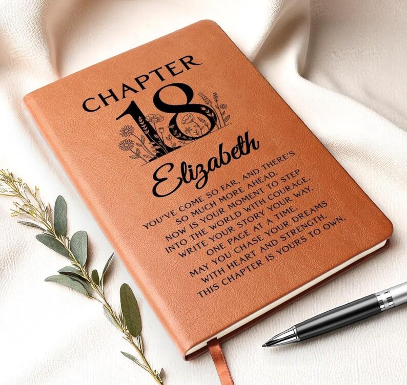 Personalized 18th Birthday Journal, 18th Birthday Gift for Girls, Custom Journal for 18th Birthday, Custom Keepsake Notebook image 7