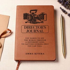 Personalized Filmmaker Gift Journal, Custom Film Notebook, Movie Lover Gift, Film School Student Gift, Graduation Gift for Filmmaker image 10