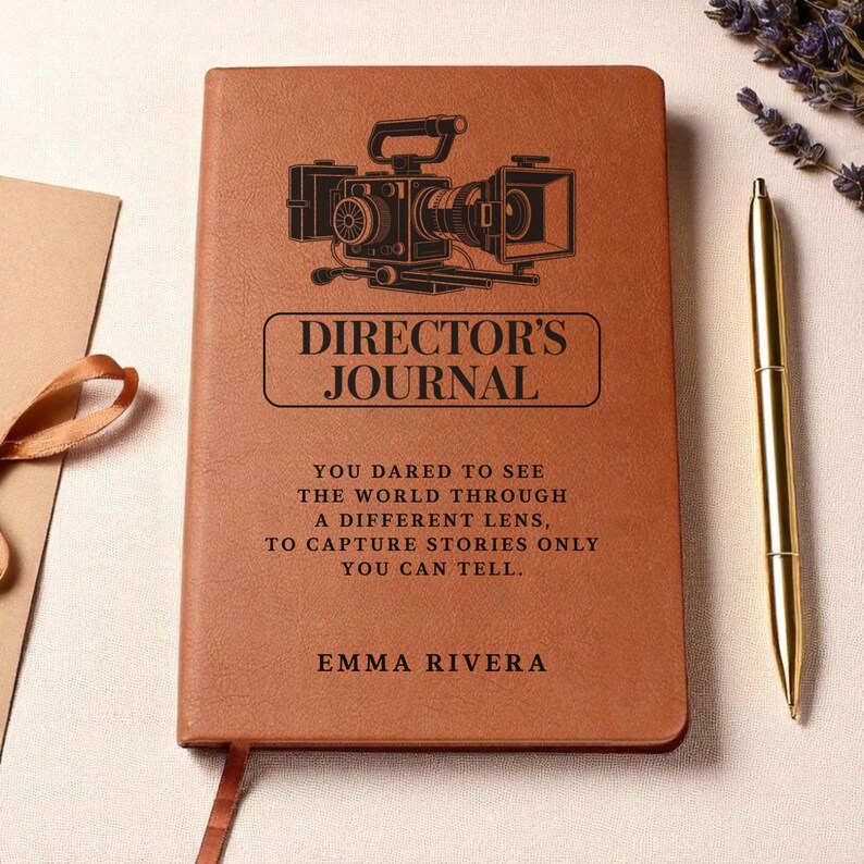 Personalized Filmmaker Gift Journal, Custom Film Notebook, Movie Lover Gift, Film School Student Gift, Graduation Gift for Filmmaker image 10