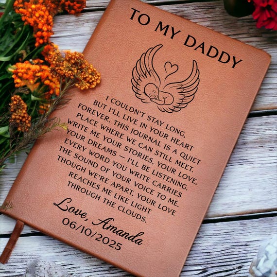 Miscarriage Gift for Dad, Baby Loss Journal From Baby in Heaven