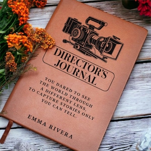 Personalized Filmmaker Gift Journal, Custom Film Notebook, Movie Lover Gift, Film School Student Gift, Graduation Gift for Filmmaker image 7