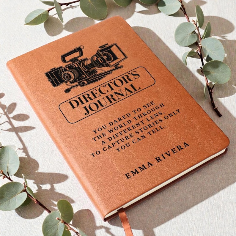 Personalized Filmmaker Gift Journal, Custom Film Notebook, Movie Lover Gift, Film School Student Gift, Graduation Gift for Filmmaker image 6