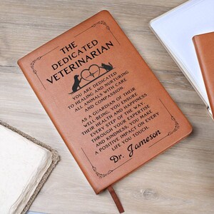 Personalized Veterinarian Gift - Veterinarian Doctor Journal, Vet Notes, Veterinary Gift, Veterinarian Office Gift, Vet School Graduation image 8