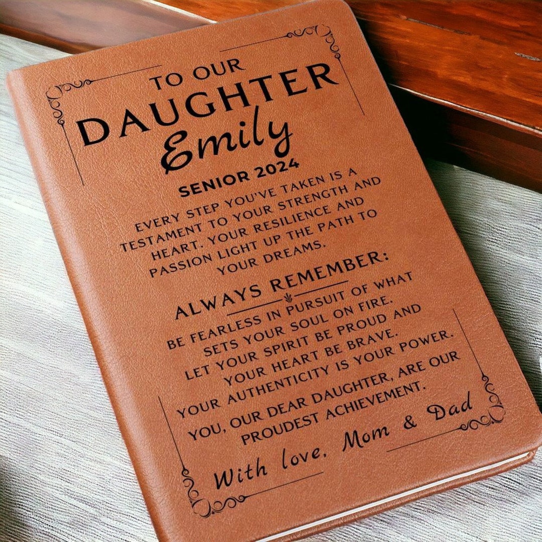 Personalized Graduation Gift for Daughter Son From Parents, Leather