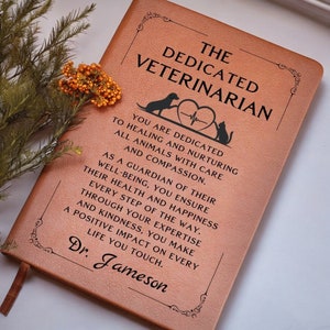 Personalized Veterinarian Gift - Veterinarian Doctor Journal, Vet Notes, Veterinary Gift, Veterinarian Office Gift, Vet School Graduation image 5