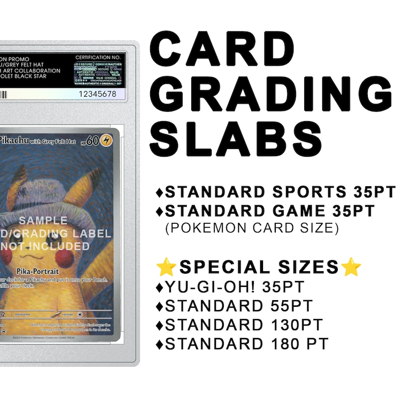 Slab Pack Labels Custom Card Slab Labels - Etsy