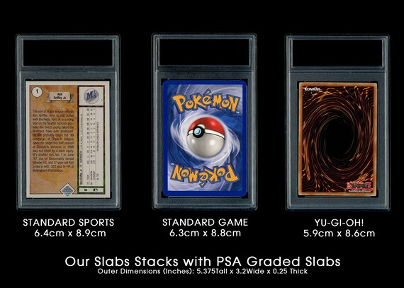 psa graded card slab Thick PSA-Style Graded Card Display Case Acrylic Magnetic Holder