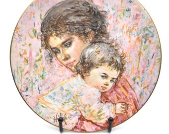 Marilyn and Child Vintage Royal Dalton China Collectible Plate by Edna Hibel