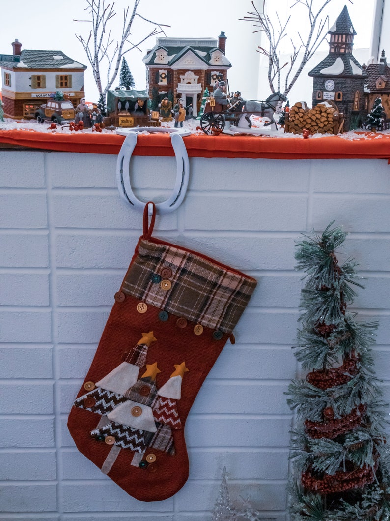 Horseshoe Stocking Holder Etsy
