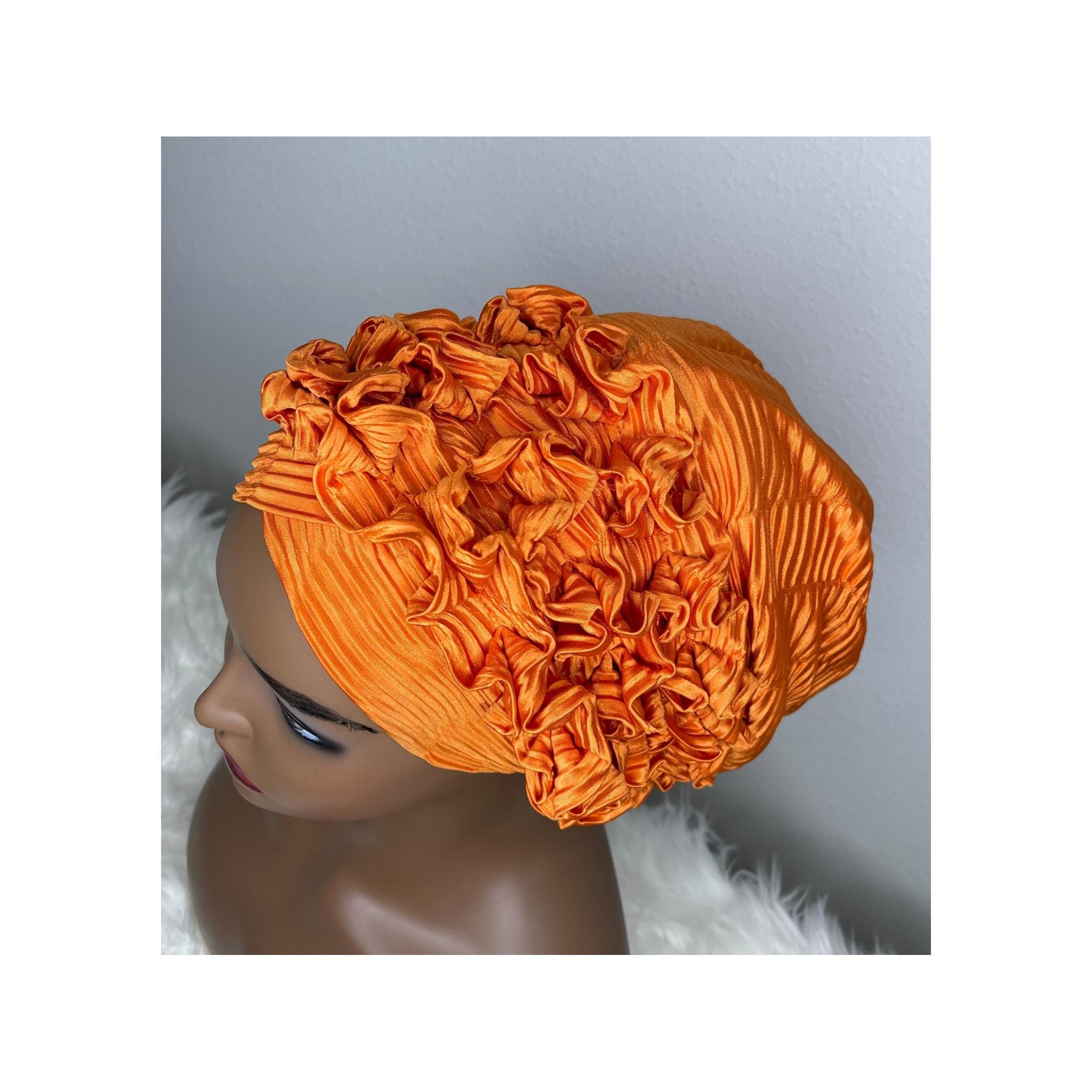 Orange turban, party head wear, head cover Amazon.com: Kachanaa Soft Head Scarfs Headbands for Women  main image 2