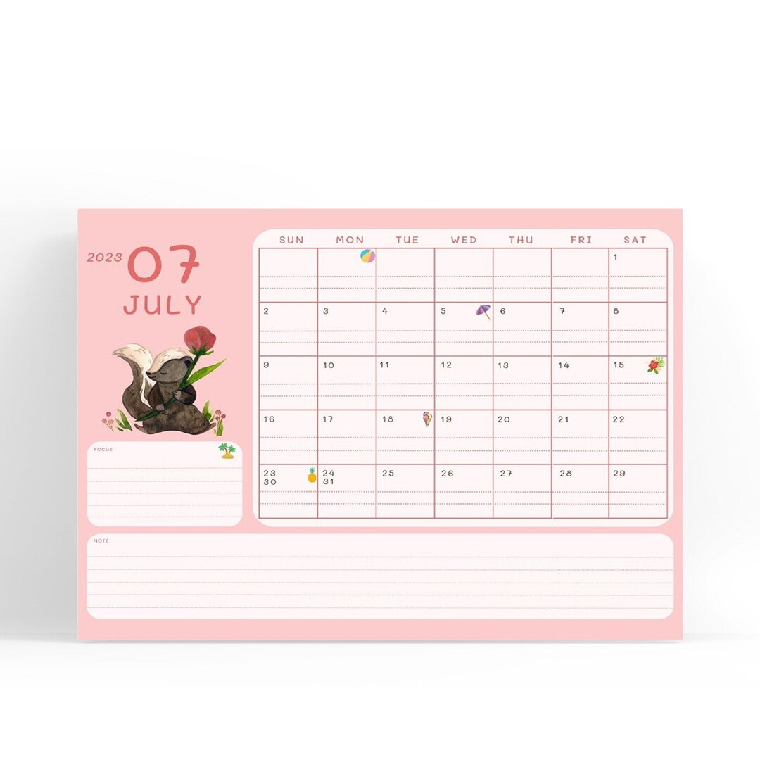 Downloadable editable printable 2023 calendar monthly etsy