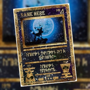 Carte ou horodatage personnalisé Umbreon antique