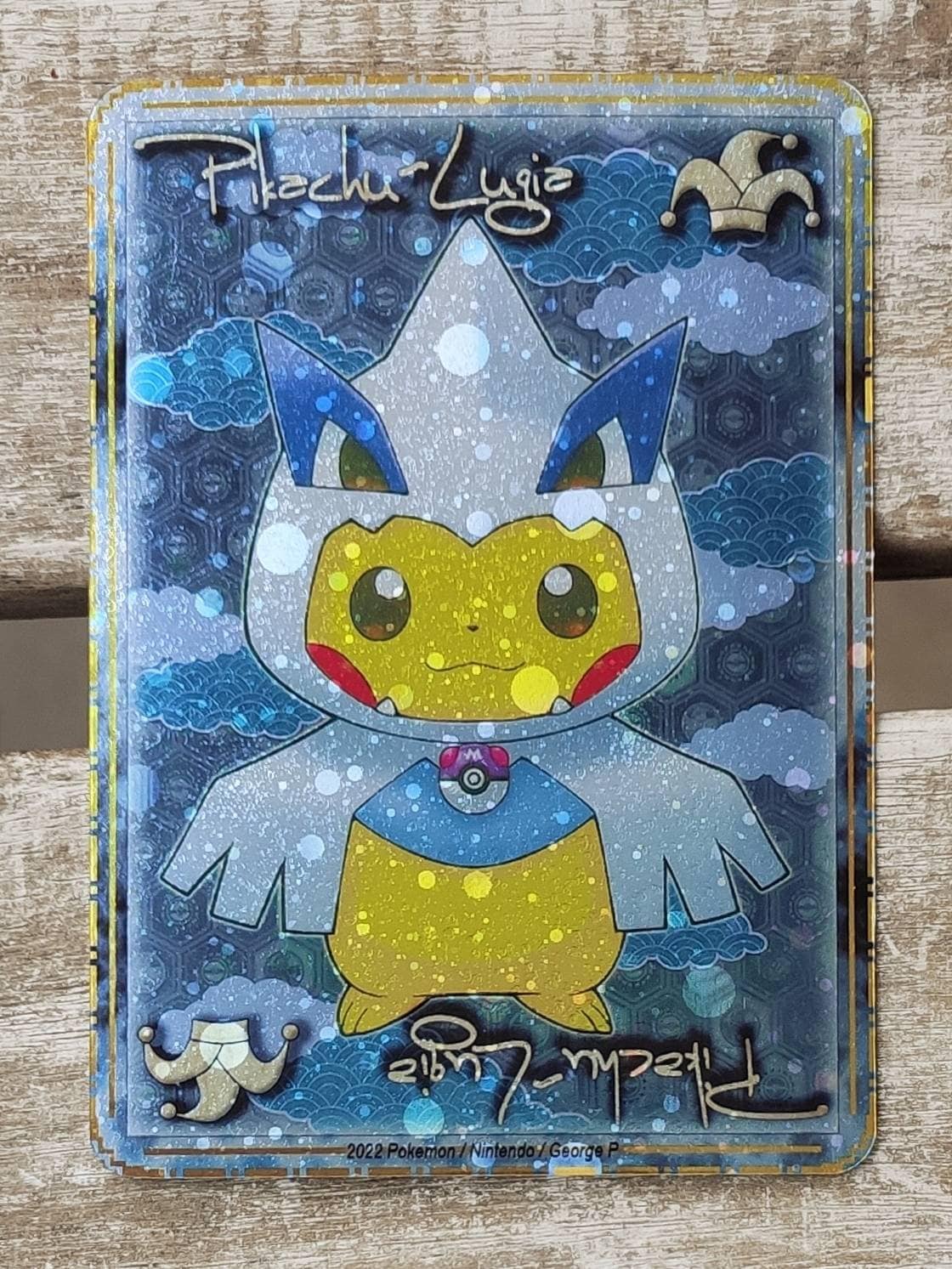 ルギア ポンチョ ピカチュウ コスモス ホロ - Etsy 日本