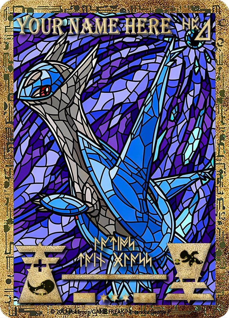 Ancient Stained Series Pokemon Custom Holo Card - Etsy