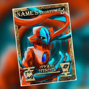 Ancienne carte ou horodatage personnalisé Deoxys
