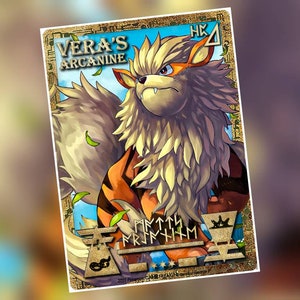 Ancienne carte ou horodatage personnalisé Arcanine