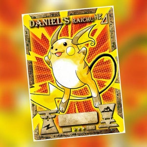 Ancienne carte ou horodatage Raichu personnalisé