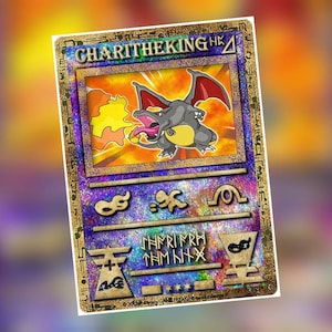 Ancienne carte ou horodatage personnalisé Charizard