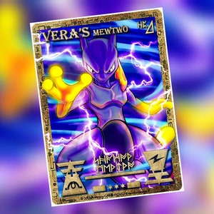 Ancient Shadow Mewtwo Carta personalizzata o Timestamp