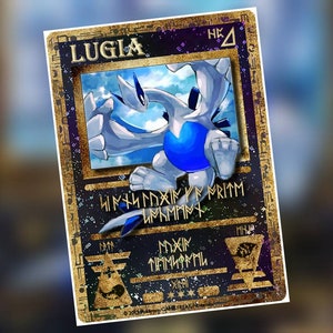 Biglietto con nome personalizzato Lugia antica