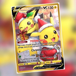 Weihnachts Pikachu Custom Card Pokemon
