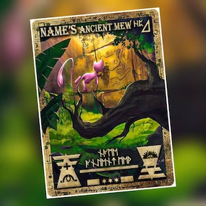 Carte ou horodatage personnalisé Ancient Mew