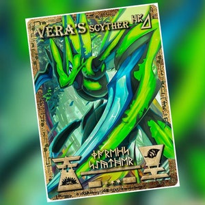 Carte ou horodatage personnalisé Scyther antique