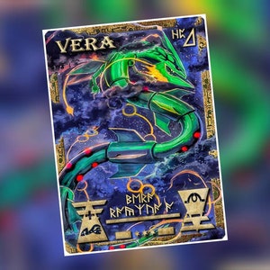 Shining Rayquaza Gold Holo Wotc Style Pokemon Art Card -  Hong Kong