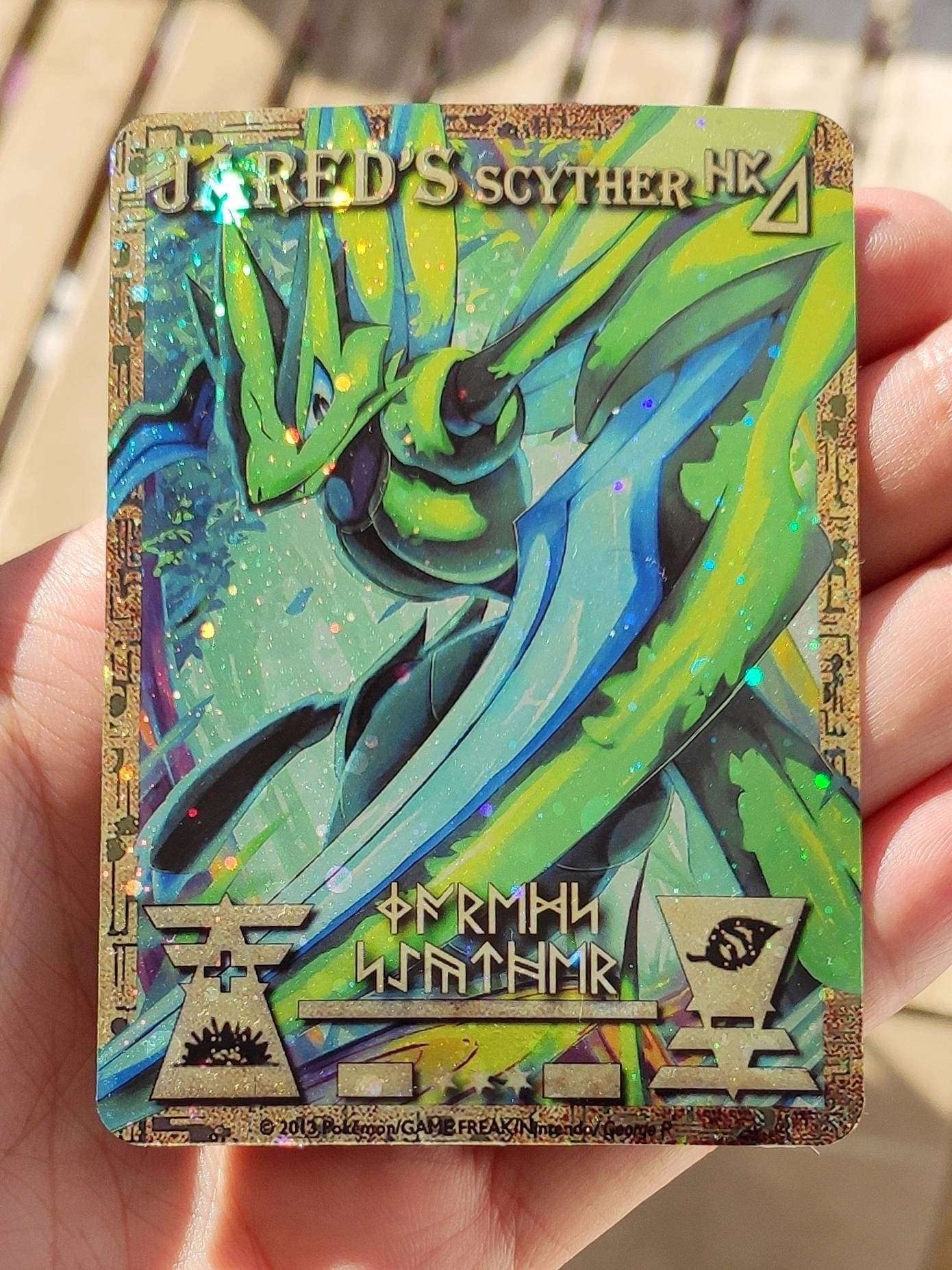 Ancient Scyther Personalized Card or Timestamp - Etsy Israel