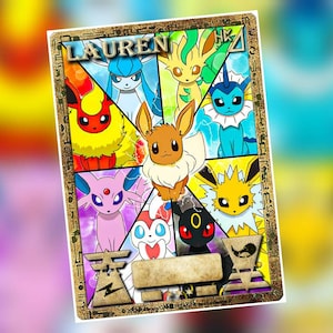 Ancienne carte ou horodatage personnalisé Eeveelution