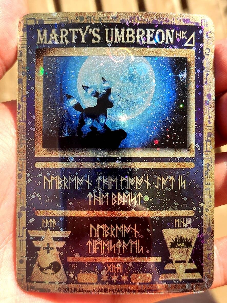 Ancient Umbreon Personalized Card or Timestamp - Etsy