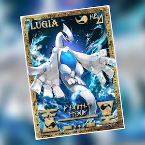 Antike Lugia Personalisierte Namenskarte