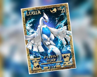 Ancient Lugia Personalized Name Card