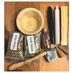 Basic witch kit witchcraft supplies box for beginners - Traditional witchy birthday gifts for practical magic, spell kits & altar decor