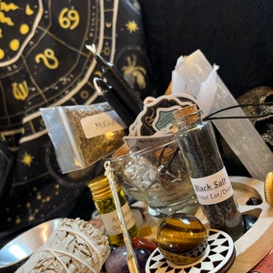 Witch Starter Kit With Guide - Spiritual Starter Box, Curio set & Altar Kit - Perfect for Christmas gifts