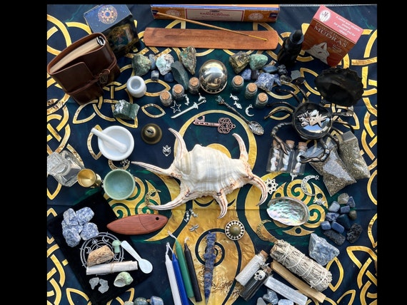 Sea Witch Altar Kit – Coastal Altar Decor, Cute Shell Offering