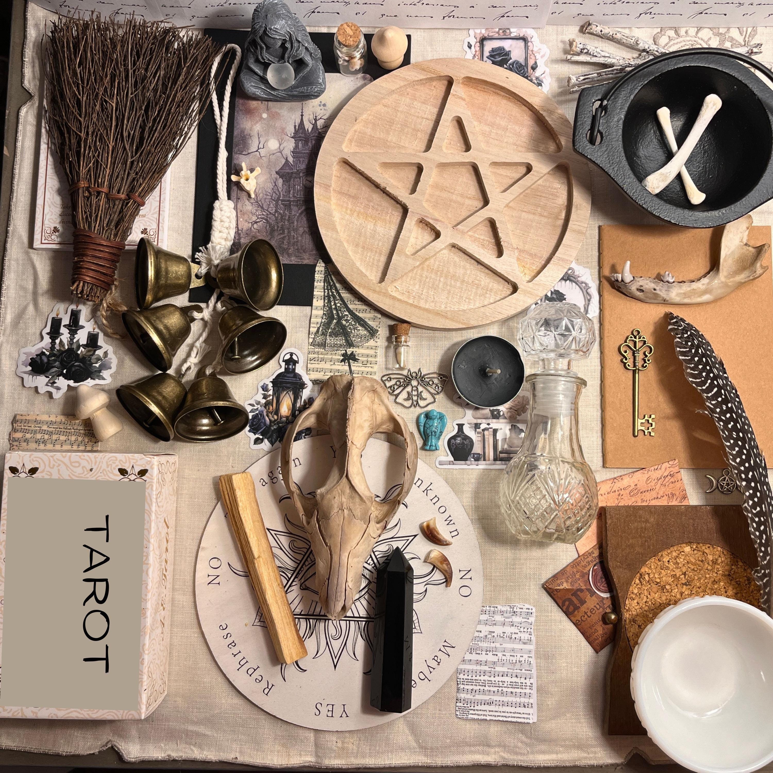 Witchcraft boxes with a focus on practicality for beginner witches to explore traditional magic rituals and divination tarot card readings