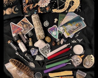 Basic witch kit witchcraft supplies box for beginners - Traditional witchy birthday gifts for practical magic, spell kits & altar decor