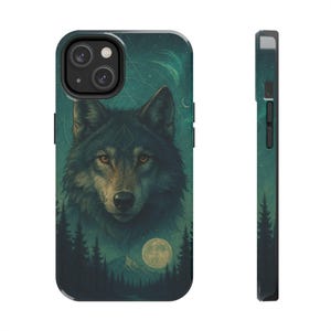 Wolf Moon Tough Phone Case, Wildlife Cases, Nature Lover Gift, Unique Phone Accessory, Eco-Friendly Design